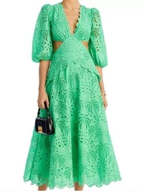 green emerald velvet dress Farm Rio Sand Coconut Sleeveless Mini Dress Sand / S